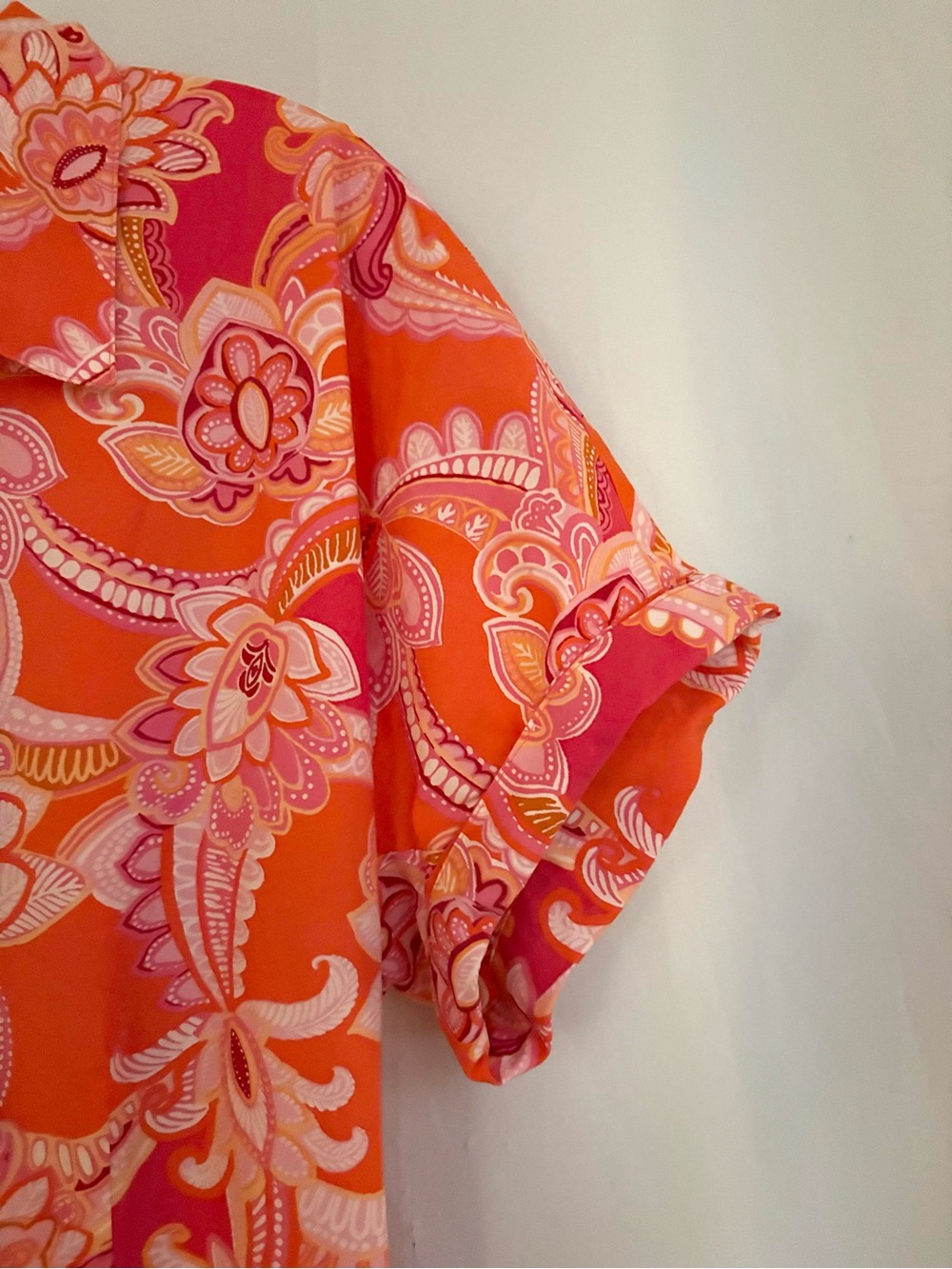 Talbots Vibrant Floral Shirt Dress - Picture 4 of 7